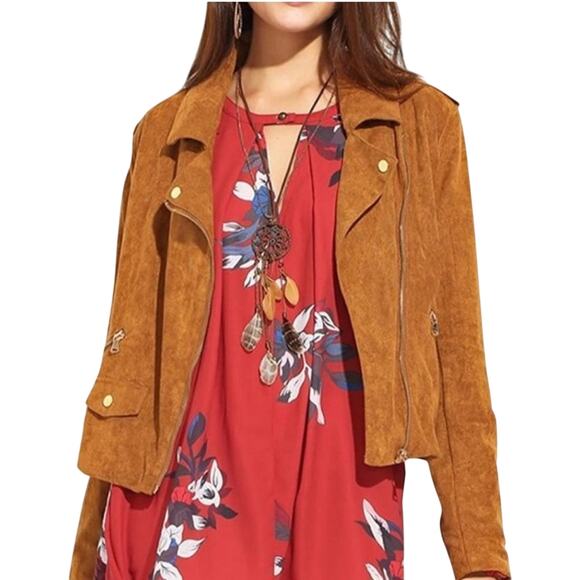 HAODUOYI Faux Seude Jacket, Size XXL, New Without Tag - Picture 2 of 16